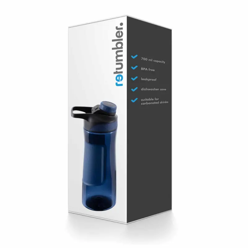 Trinkflasche RETUMBLER-QENA dunkelblau