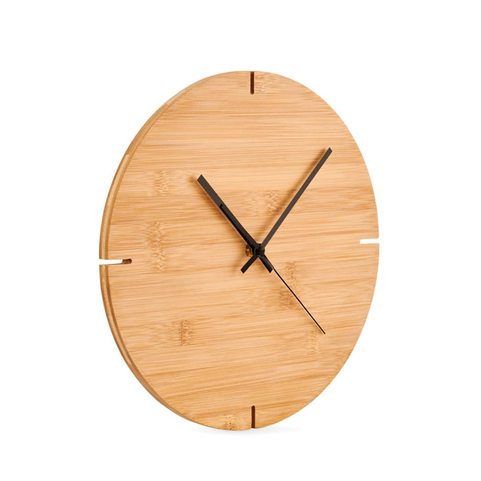Wanduhr Bambus