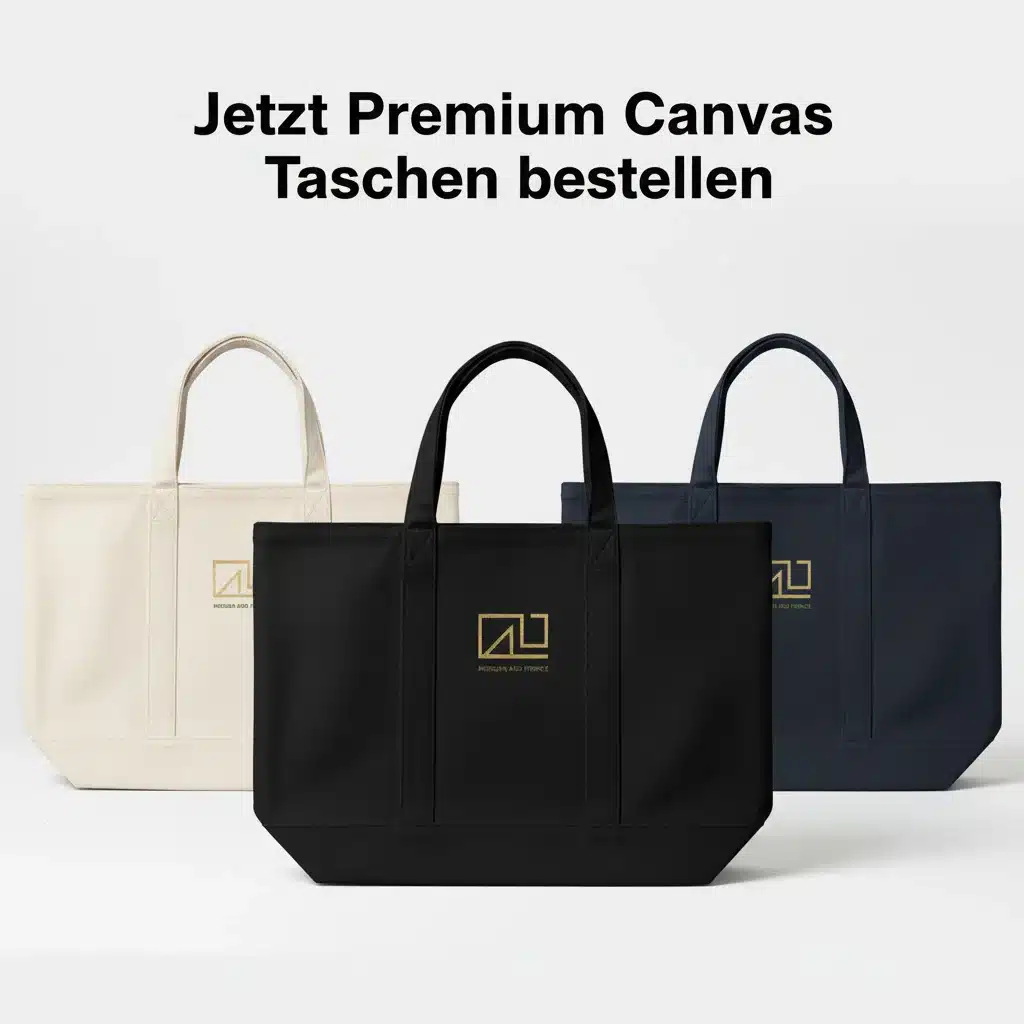 Haltbare Premium Canvas Tasche im Alltag