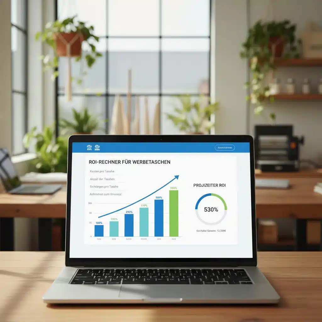 ROI-Berechnung für bedruckte Taschen – visuelle Darstellung