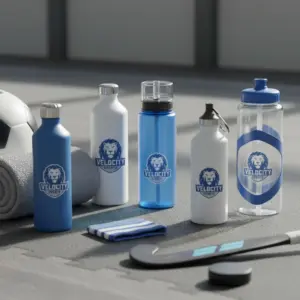 Wasserflaschen für das Team