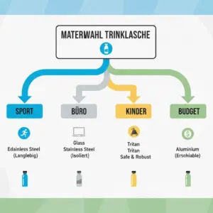 Entscheidungsbaum zur Auswahl der richtigen Trinkflasche