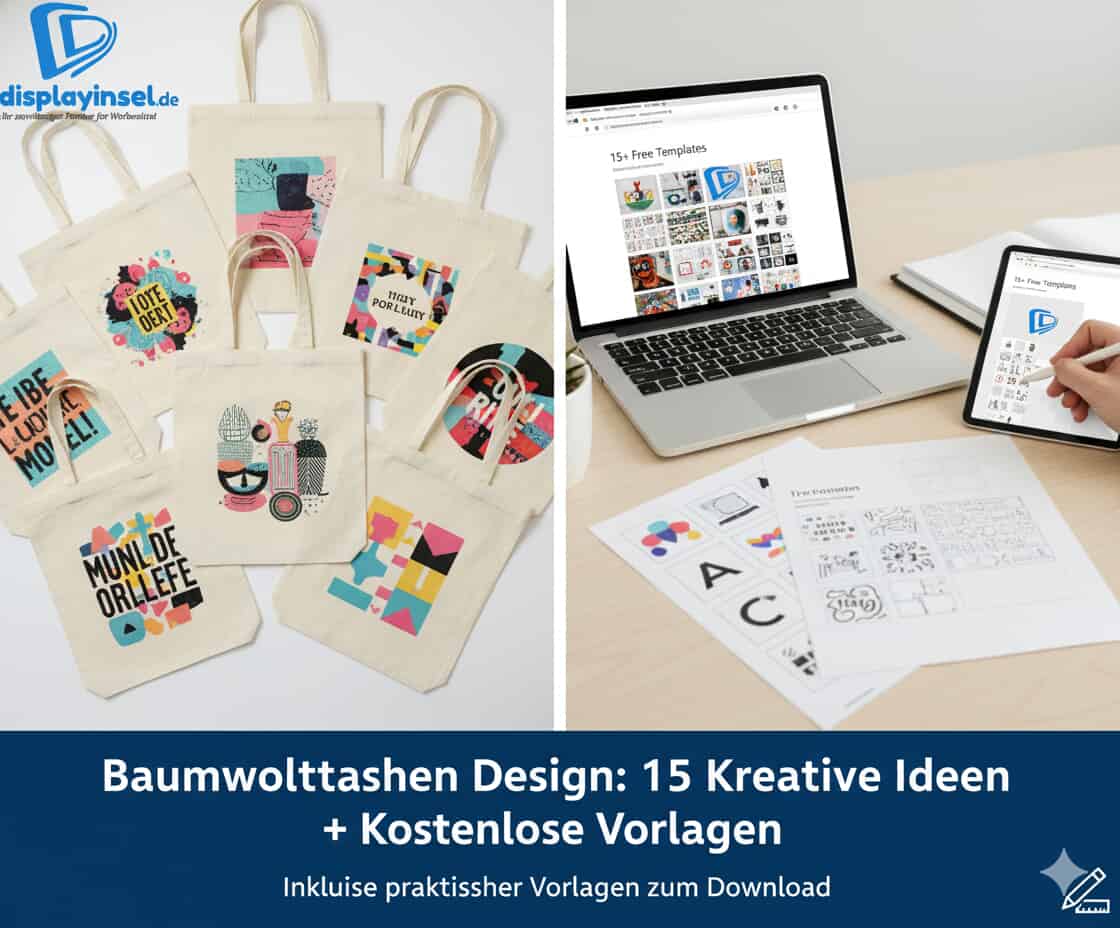 Baumwolltaschen Design: 15 Kreative Ideen + Kostenlose Vorlagen