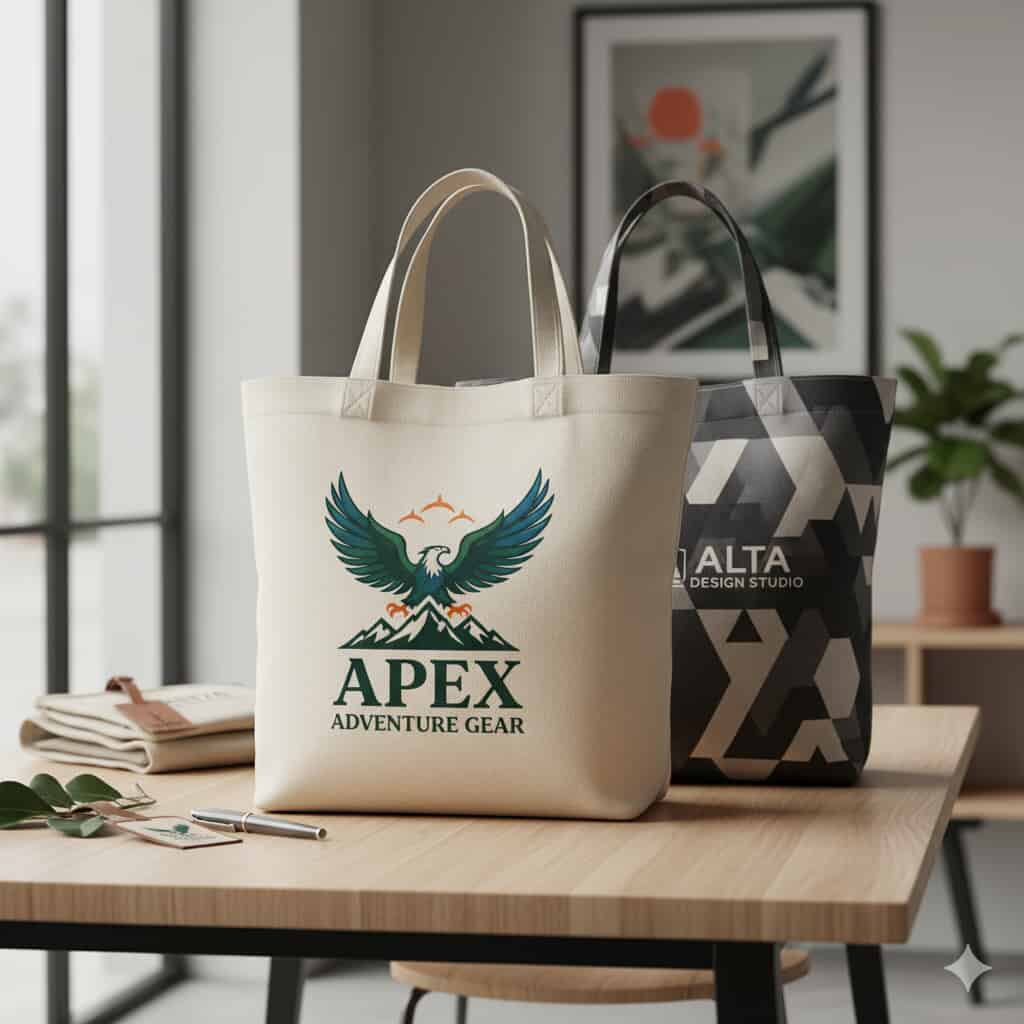 Canvas Tasche bedrucken: Premium Stofftaschen für hochwertige Markenpräsentation