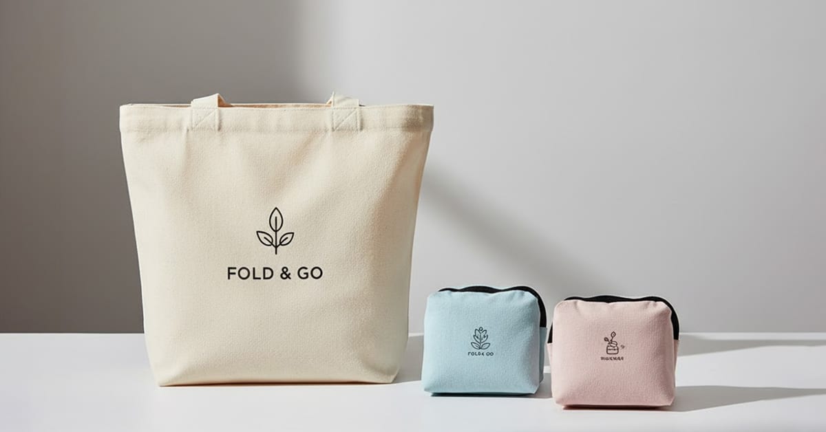 Faltbare Baumwolltaschen