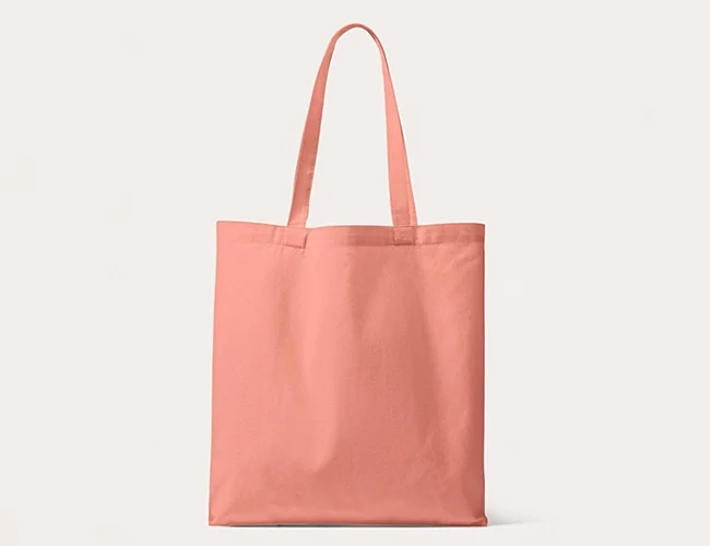 Organic Canvas Carrier Bag Long Handle London 01