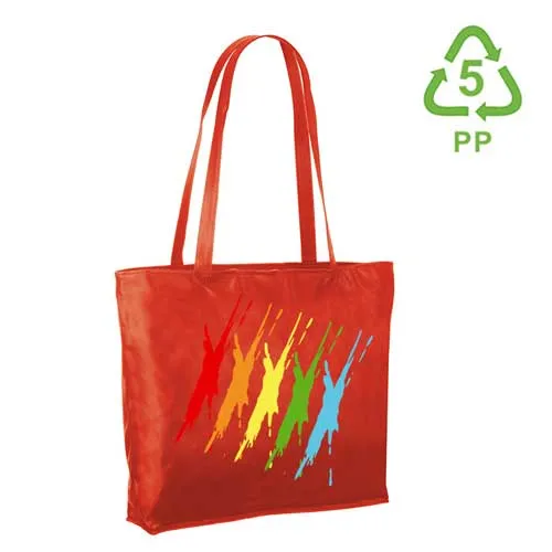 City-Shopper 48 x36 x 10 cm mit Reißverschluss und Bodenfalte ab 100 Stück