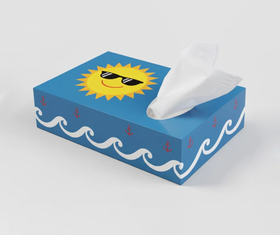 SportSphere Taschentuchbox – Dynamisches Design