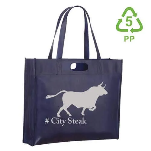 City-Shopper Boden- Seitenfalte lange Henkel Griff ab 100 Stück