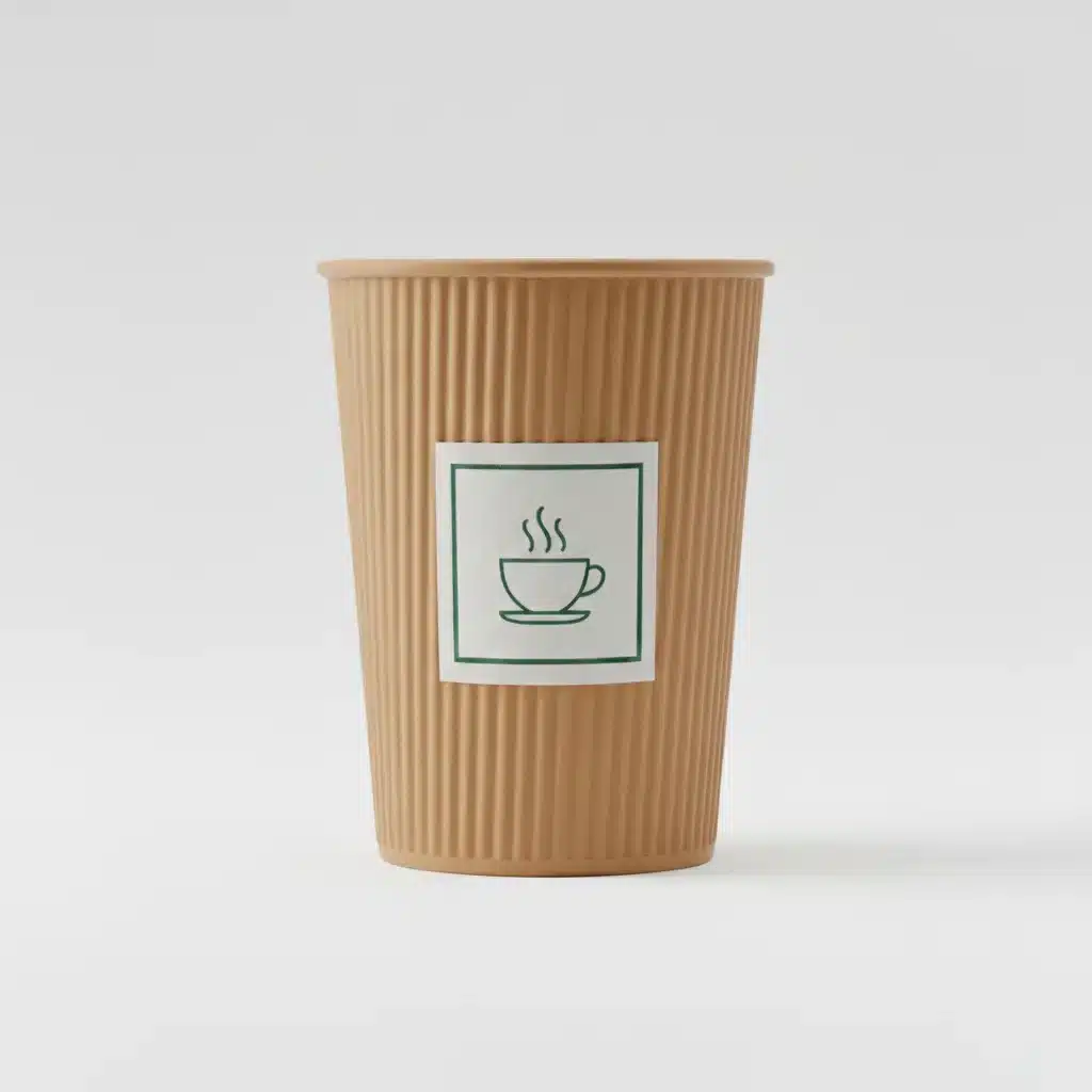 Heißer Pappbecher