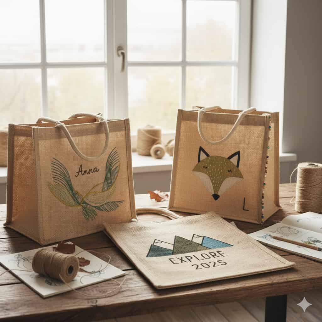 🌿 Jute Tasche personalisiert – Ökologisch & individuell | Design-Ideen 2025